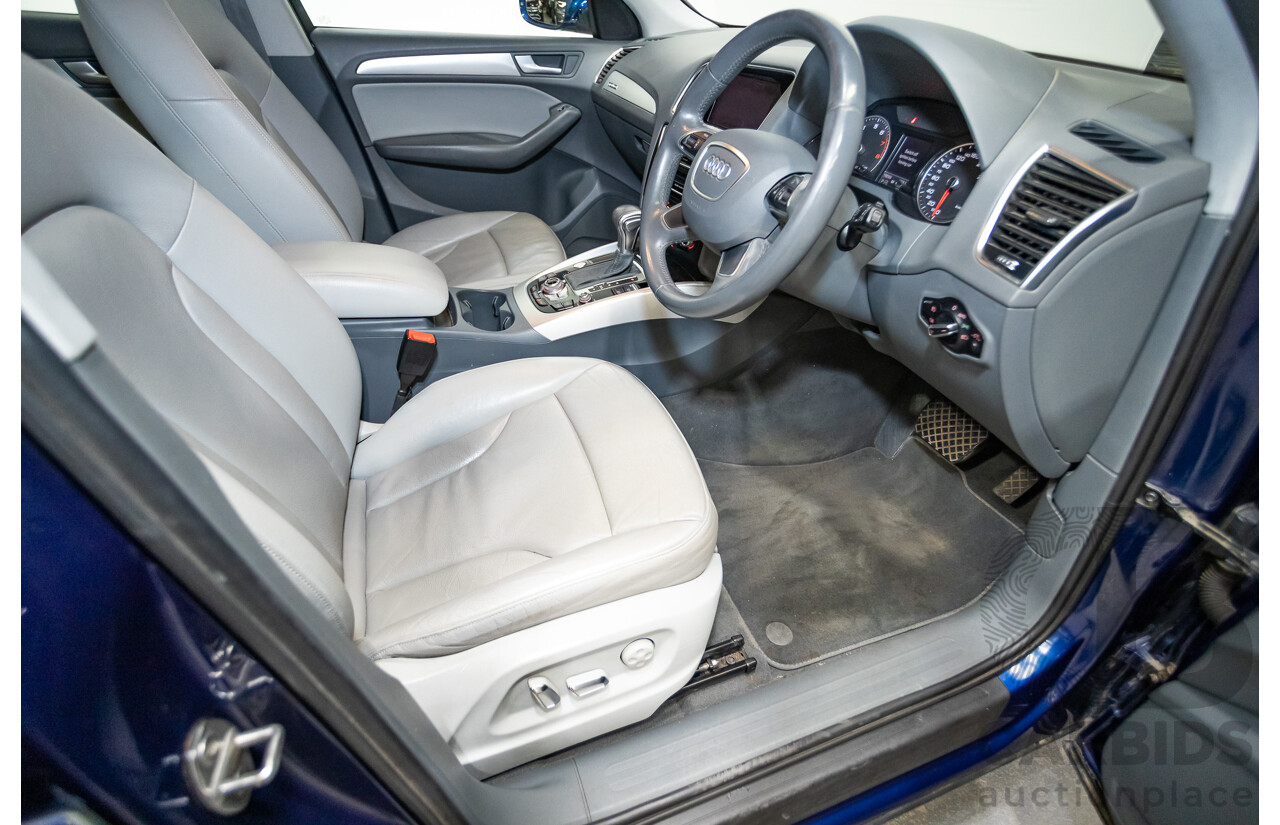 8/2014 Audi Q5 2.0 TFSI Quattro (AWD) 8R MY14 4d Wagon Scuba Blue Turbo 2.0L