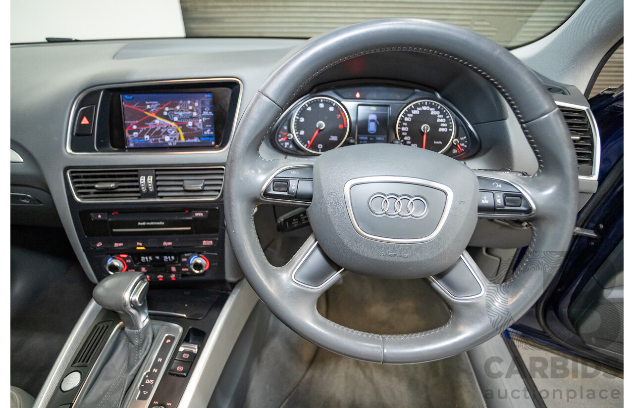 8/2014 Audi Q5 2.0 TFSI Quattro (AWD) 8R MY14 4d Wagon Scuba Blue Turbo 2.0L