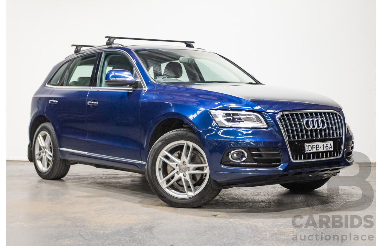 8/2014 Audi Q5 2.0 TFSI Quattro (AWD) 8R MY14 4d Wagon Scuba Blue Turbo 2.0L
