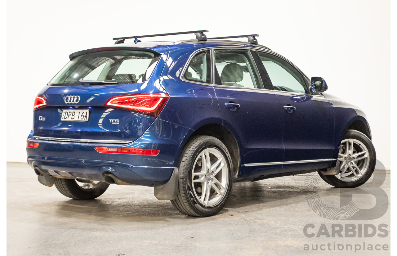 8/2014 Audi Q5 2.0 TFSI Quattro (AWD) 8R MY14 4d Wagon Scuba Blue Turbo 2.0L
