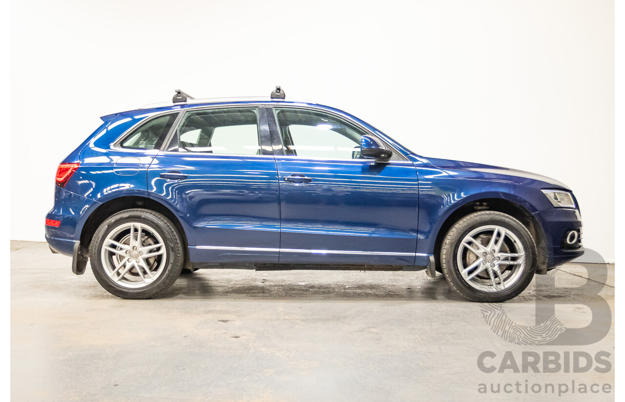8/2014 Audi Q5 2.0 TFSI Quattro (AWD) 8R MY14 4d Wagon Scuba Blue Turbo 2.0L