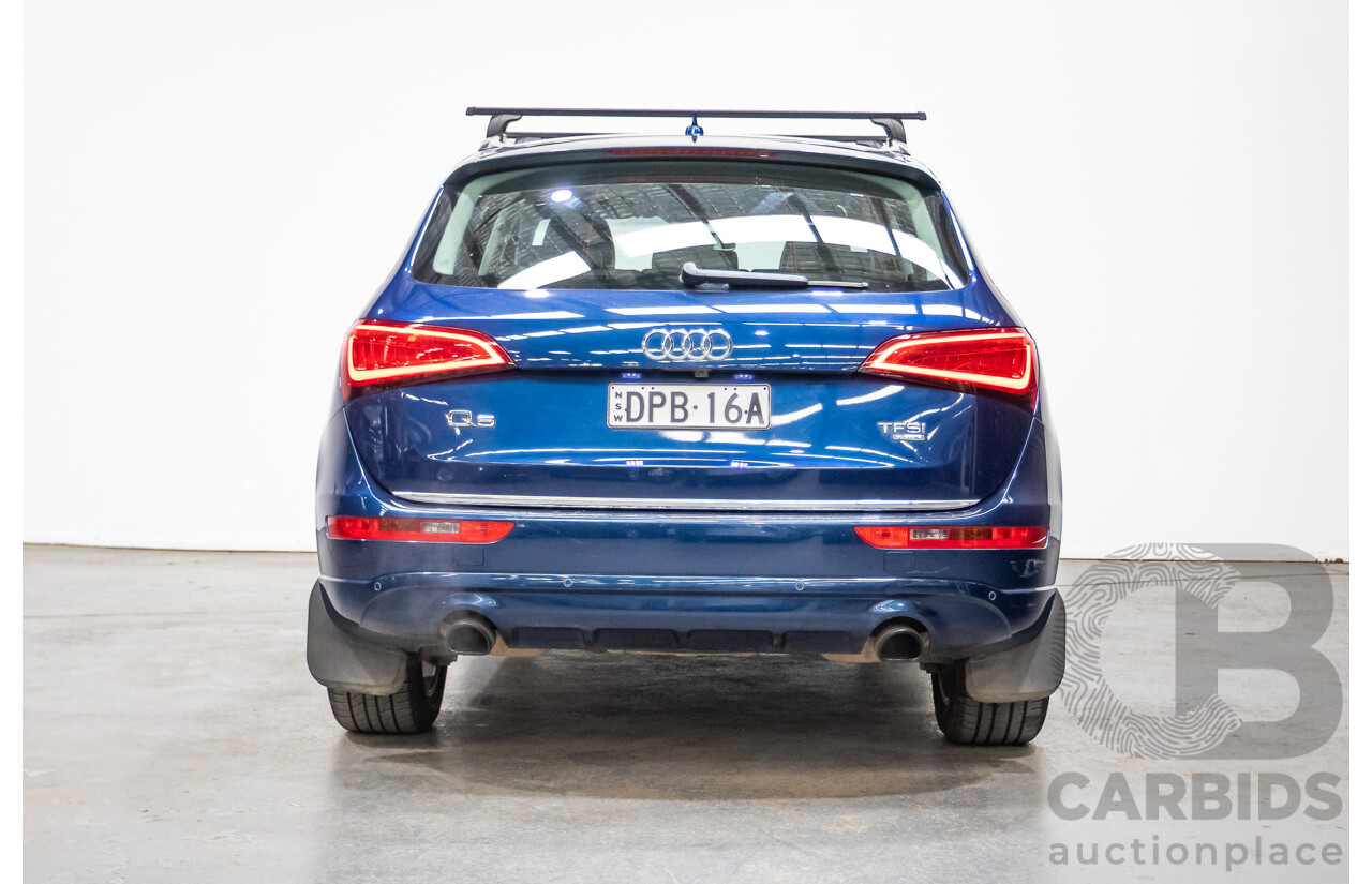 8/2014 Audi Q5 2.0 TFSI Quattro (AWD) 8R MY14 4d Wagon Scuba Blue Turbo 2.0L