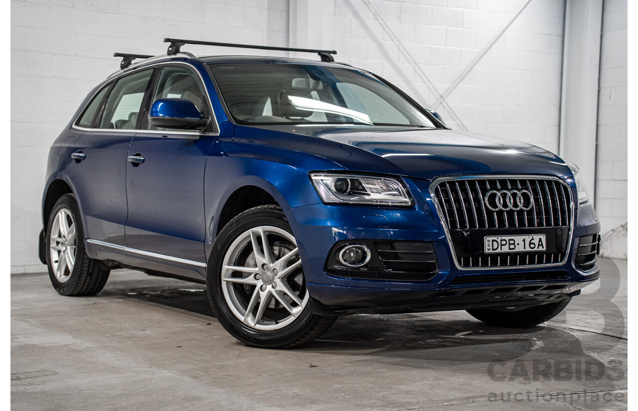 8/2014 Audi Q5 2.0 TFSI Quattro (AWD) 8R MY15 4d Wagon Scuba Blue Turbo 2.0L