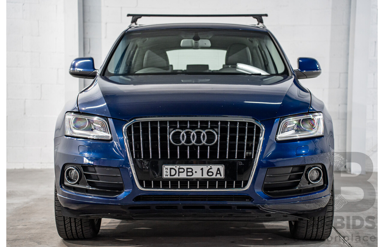 8/2014 Audi Q5 2.0 TFSI Quattro (AWD) 8R MY15 4d Wagon Scuba Blue Turbo 2.0L