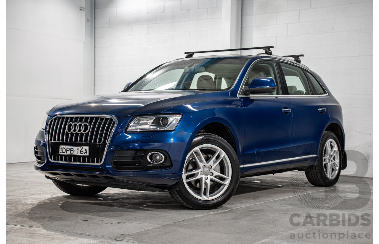 8/2014 Audi Q5 2.0 TFSI Quattro (AWD) 8R MY15 4d Wagon Scuba Blue Turbo 2.0L