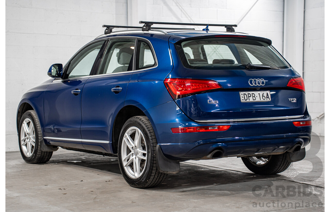 8/2014 Audi Q5 2.0 TFSI Quattro (AWD) 8R MY15 4d Wagon Scuba Blue Turbo 2.0L