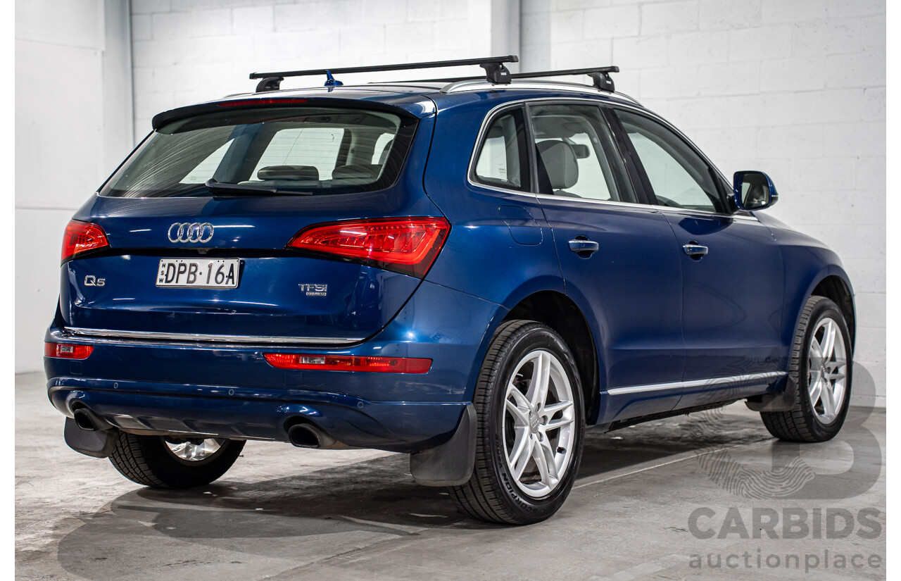 8/2014 Audi Q5 2.0 TFSI Quattro (AWD) 8R MY15 4d Wagon Scuba Blue Turbo 2.0L