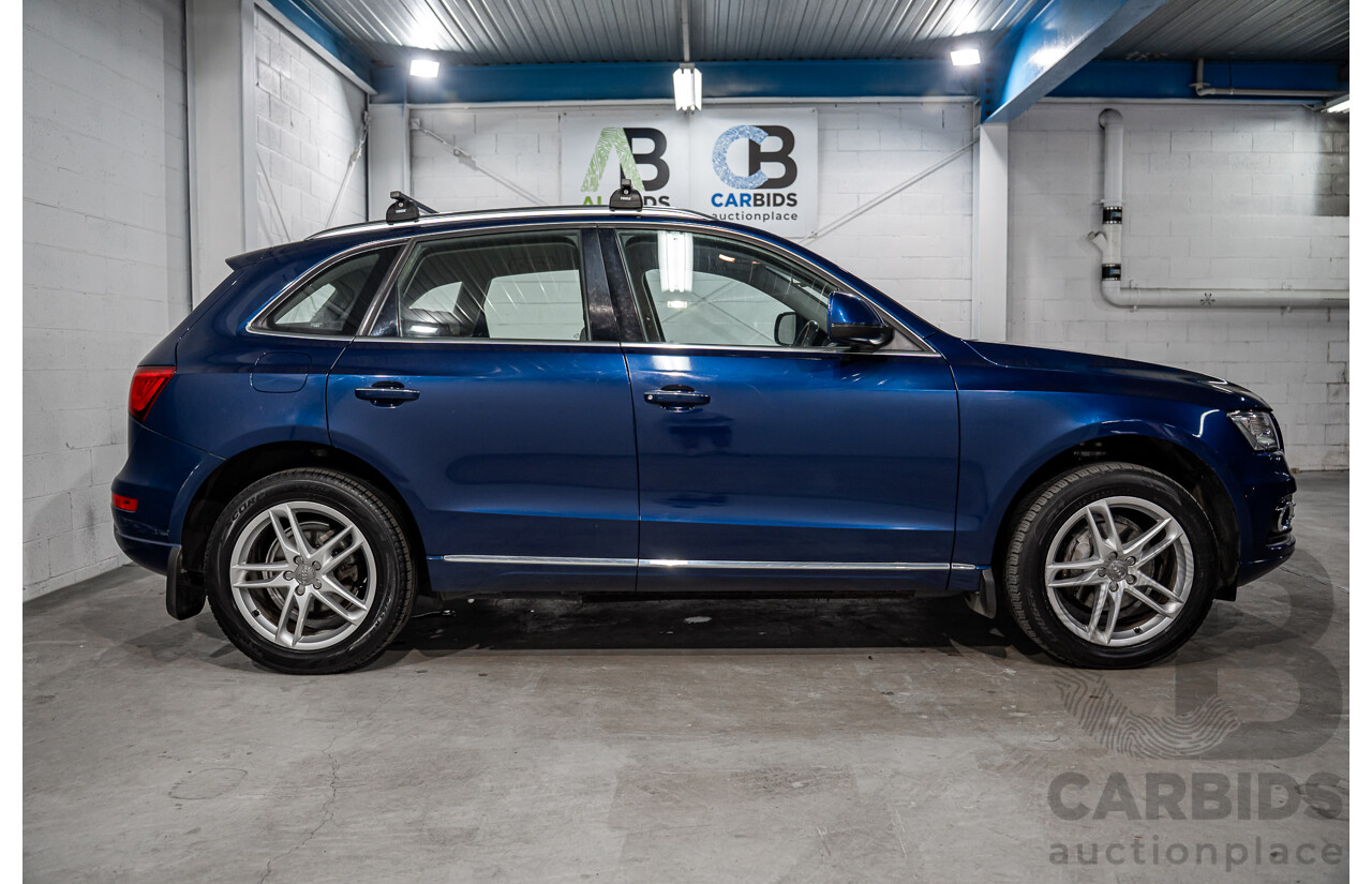 8/2014 Audi Q5 2.0 TFSI Quattro (AWD) 8R MY15 4d Wagon Scuba Blue Turbo 2.0L