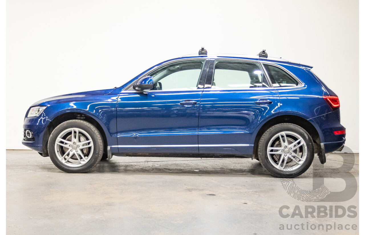 8/2014 Audi Q5 2.0 TFSI Quattro (AWD) 8R MY14 4d Wagon Scuba Blue Turbo 2.0L