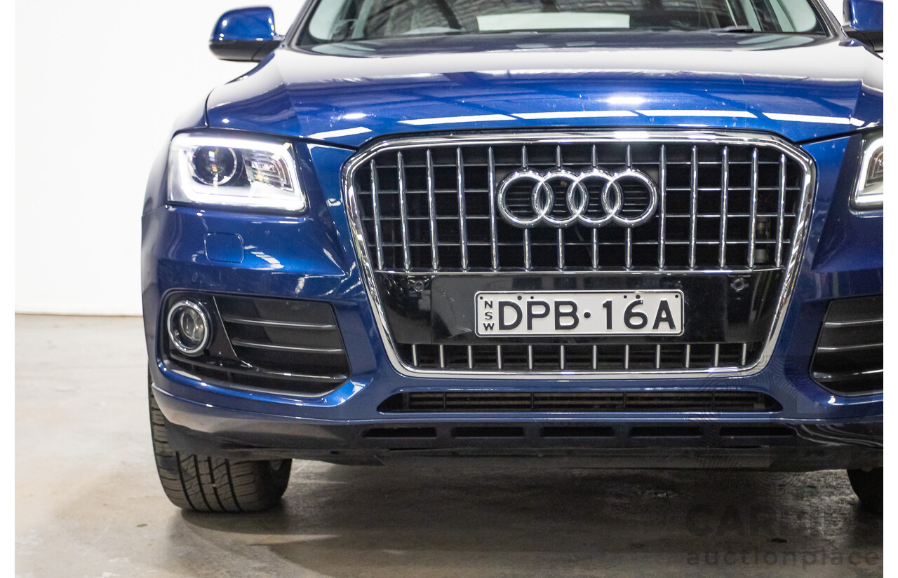 8/2014 Audi Q5 2.0 TFSI Quattro (AWD) 8R MY14 4d Wagon Scuba Blue Turbo 2.0L