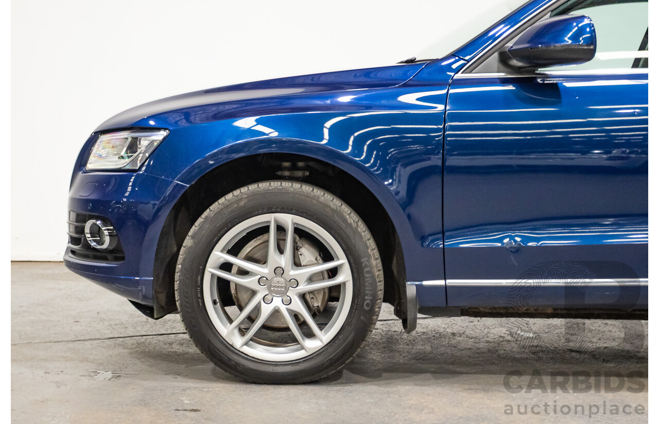 8/2014 Audi Q5 2.0 TFSI Quattro (AWD) 8R MY14 4d Wagon Scuba Blue Turbo 2.0L