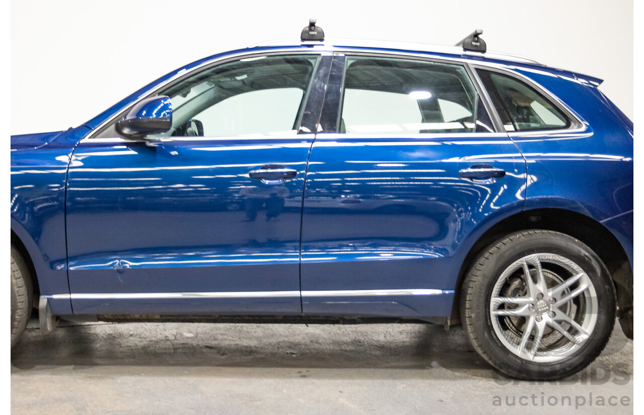 8/2014 Audi Q5 2.0 TFSI Quattro (AWD) 8R MY14 4d Wagon Scuba Blue Turbo 2.0L