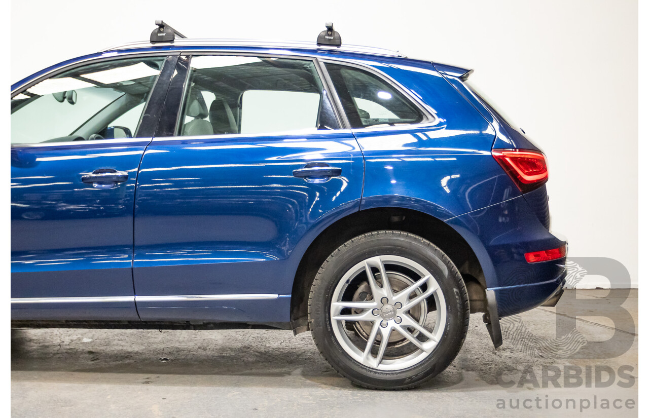 8/2014 Audi Q5 2.0 TFSI Quattro (AWD) 8R MY14 4d Wagon Scuba Blue Turbo 2.0L