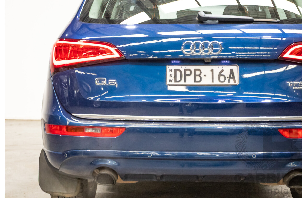 8/2014 Audi Q5 2.0 TFSI Quattro (AWD) 8R MY14 4d Wagon Scuba Blue Turbo 2.0L