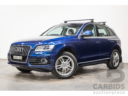 8/2014 Audi Q5 2.0 TFSI Quattro (AWD) 8R MY14 4d Wagon Scuba Blue Turbo 2.0L