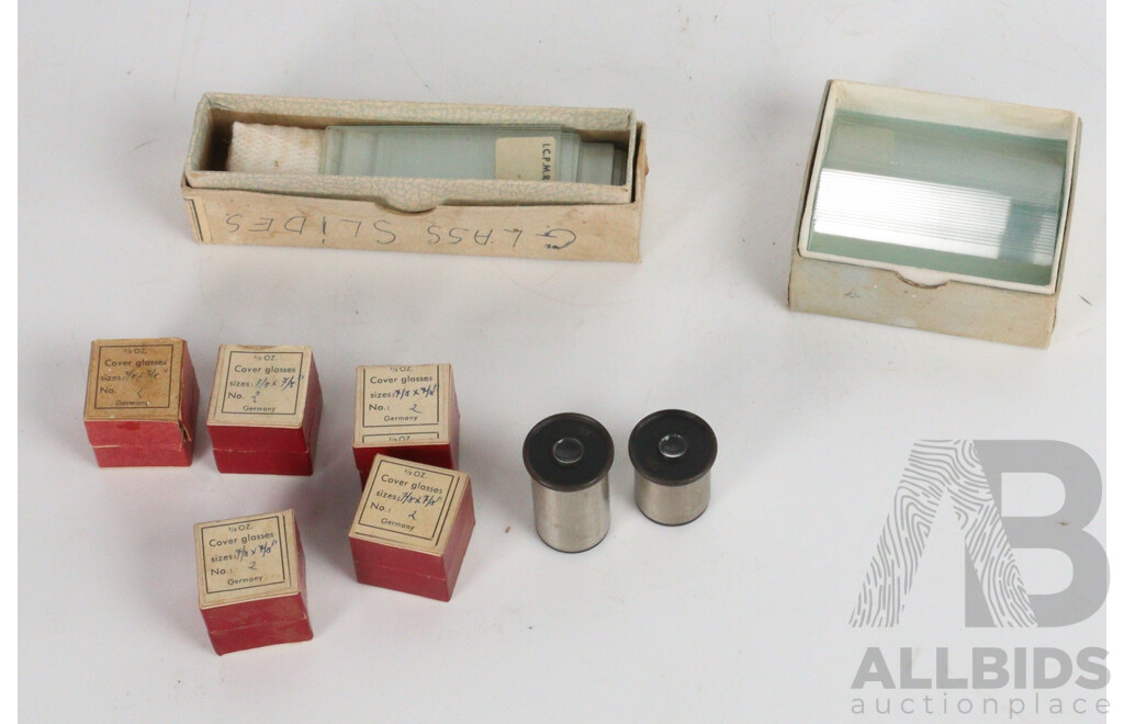 Vintage Karl Zanger Scientific Microscope in Leather Case