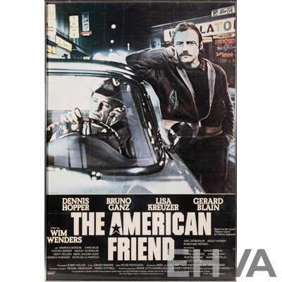 The American Friend (1977), Vintage Wim Wenders Colour Film Poster, 97 x 66.5 cm (frame)