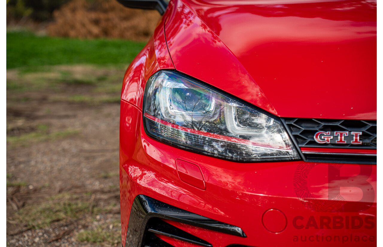 08/2016 Volkswagen Golf GTi 40 Years Mk7 MY16 4d Hatchback Tornado Red Turbo 2.0L