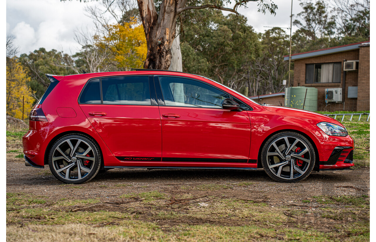 08/2016 Volkswagen Golf GTi 40 Years Mk7 MY16 4d Hatchback Tornado Red Turbo 2.0L