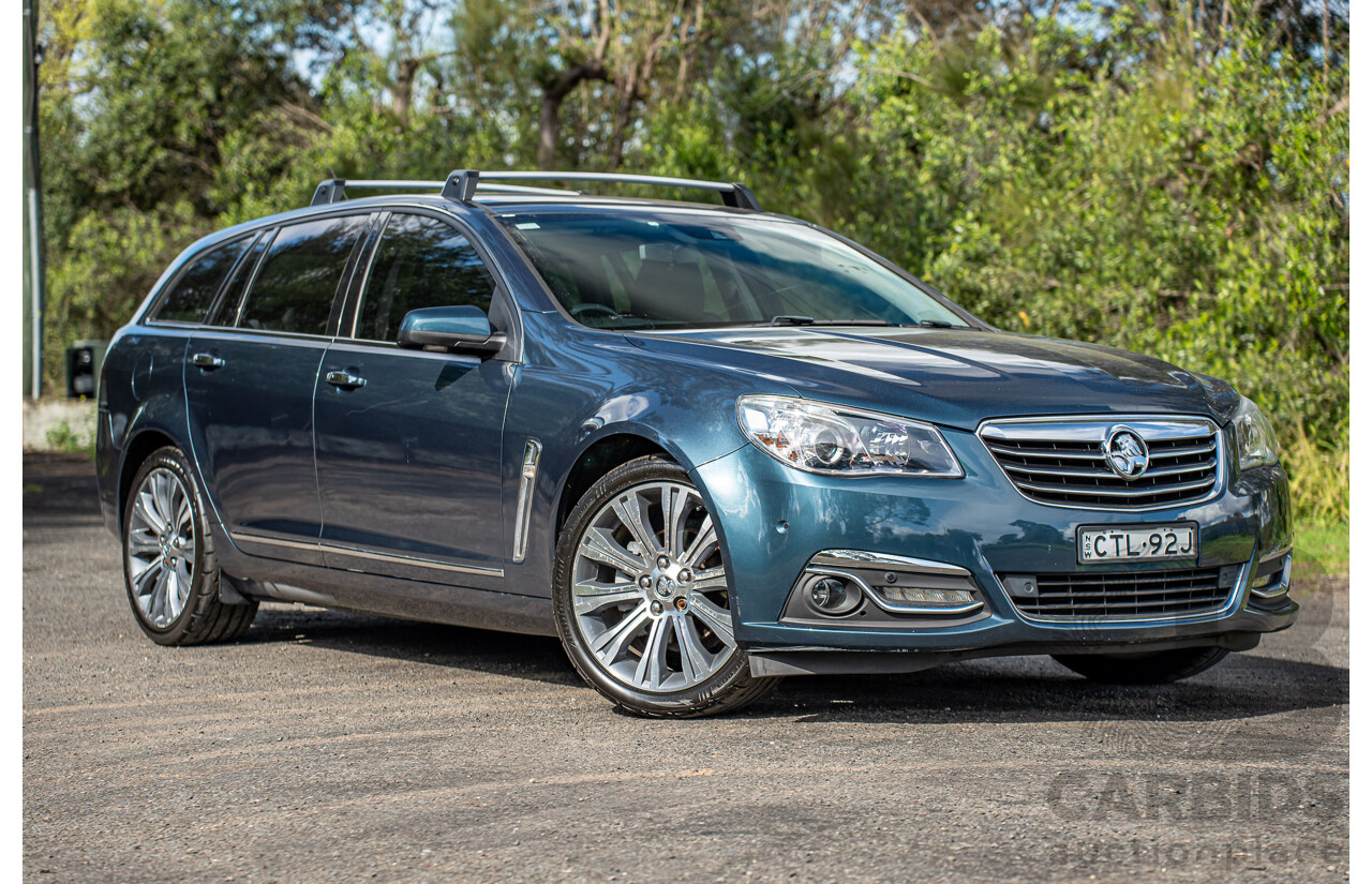 4/2014 Holden VF Calais V 4d Sportwagon Karma Blue V8 6.0L