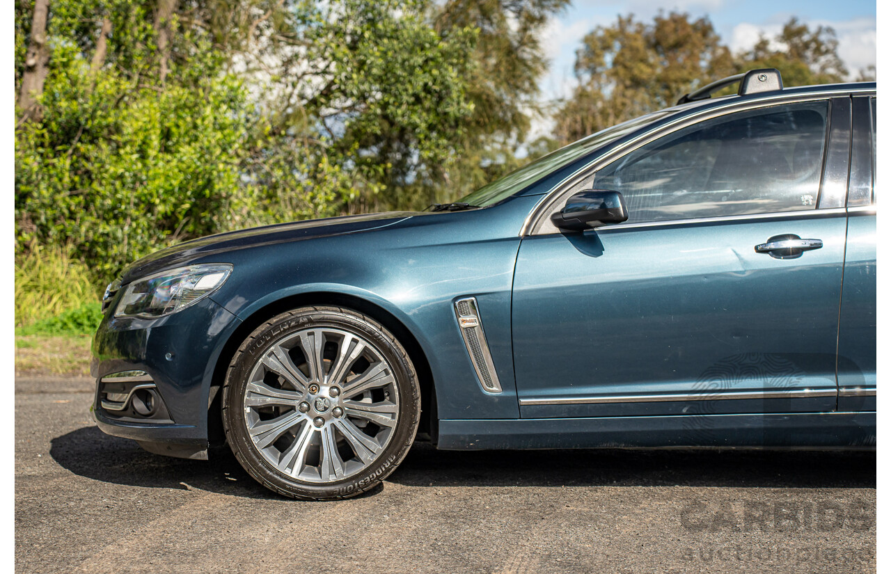 4/2014 Holden VF Calais V 4d Sportwagon Karma Blue V8 6.0L
