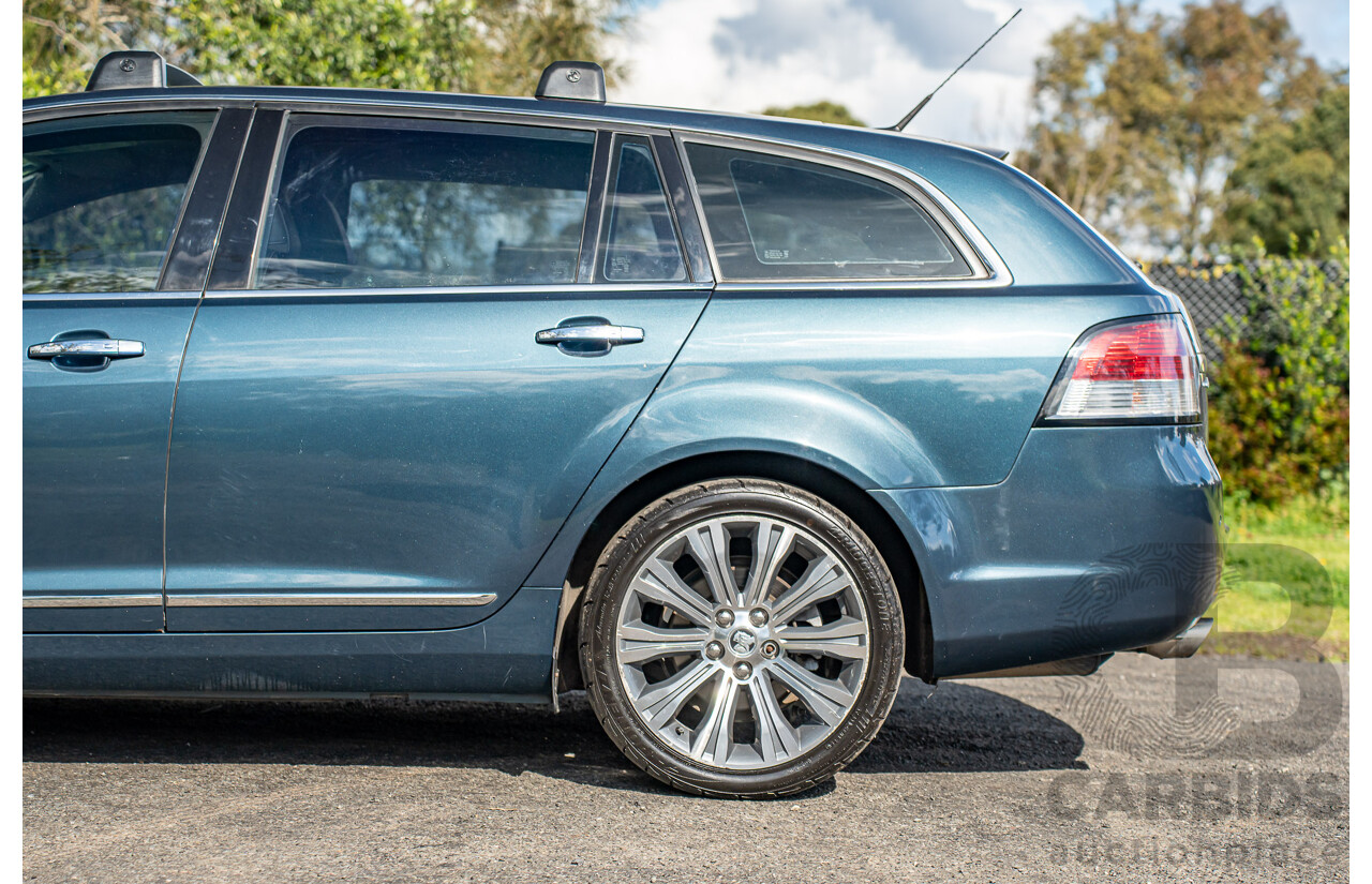 4/2014 Holden VF Calais V 4d Sportwagon Karma Blue V8 6.0L