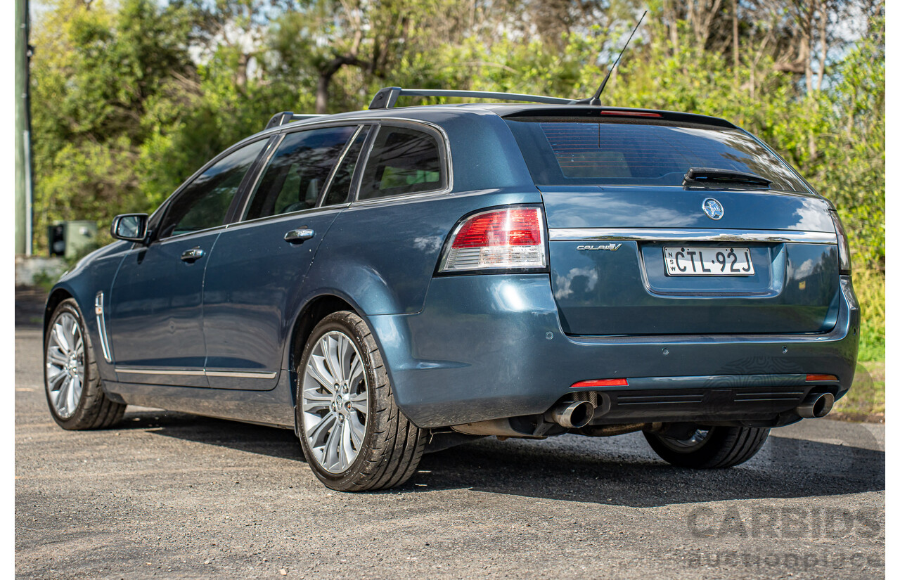 4/2014 Holden VF Calais V 4d Sportwagon Karma Blue V8 6.0L