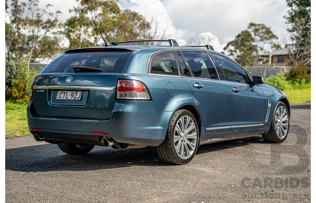4/2014 Holden VF Calais V 4d Sportwagon Karma Blue V8 6.0L