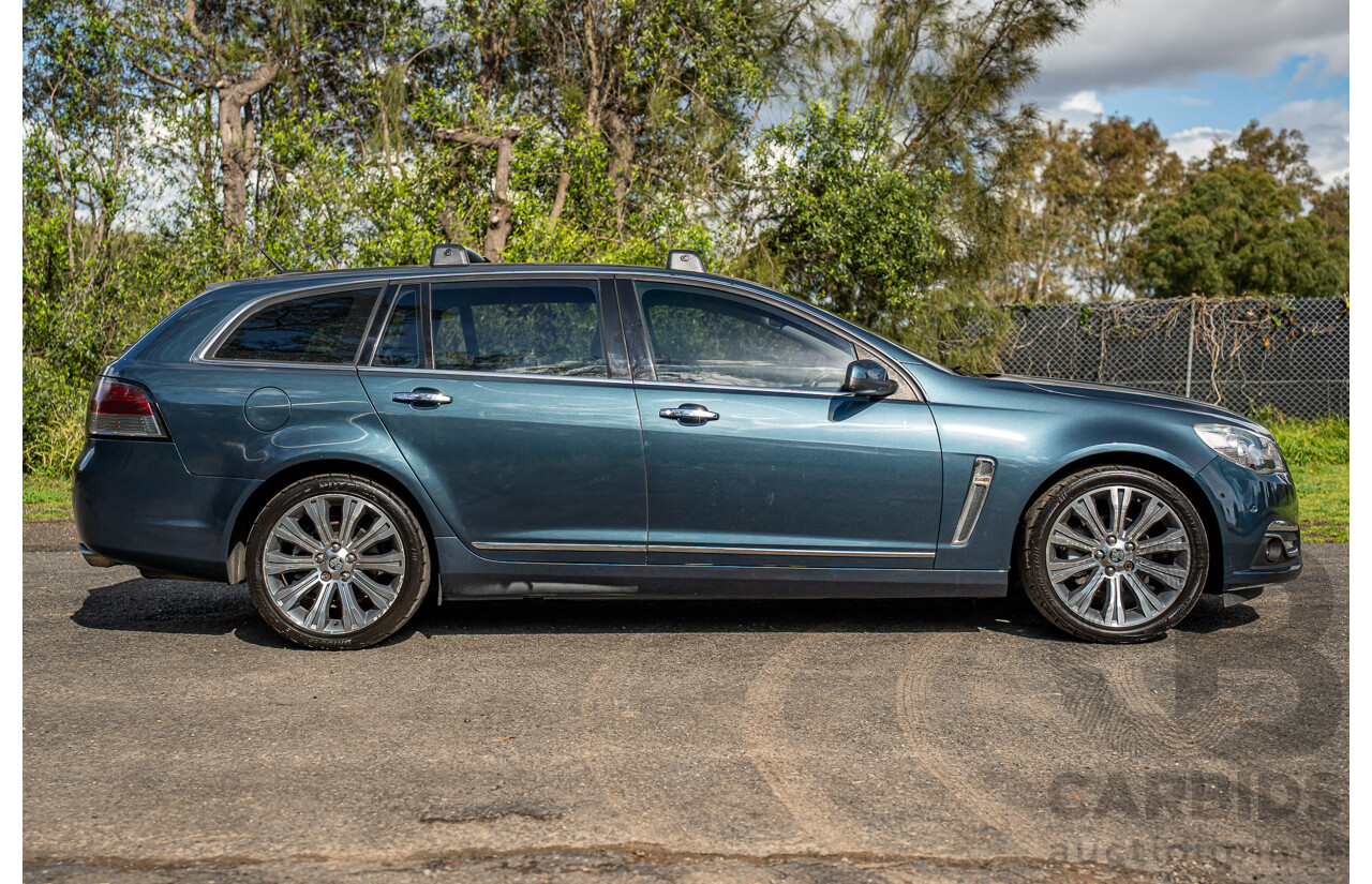 4/2014 Holden VF Calais V 4d Sportwagon Karma Blue V8 6.0L