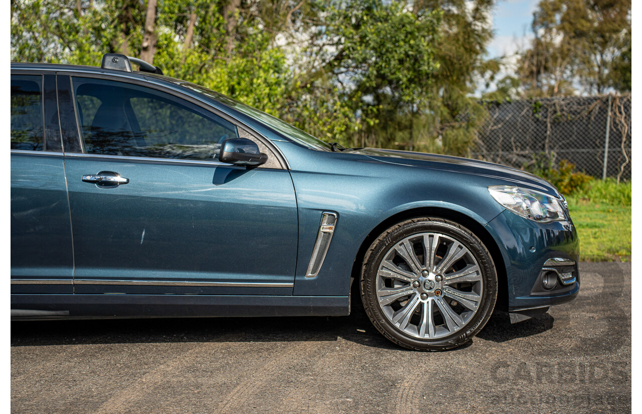 4/2014 Holden VF Calais V 4d Sportwagon Karma Blue V8 6.0L