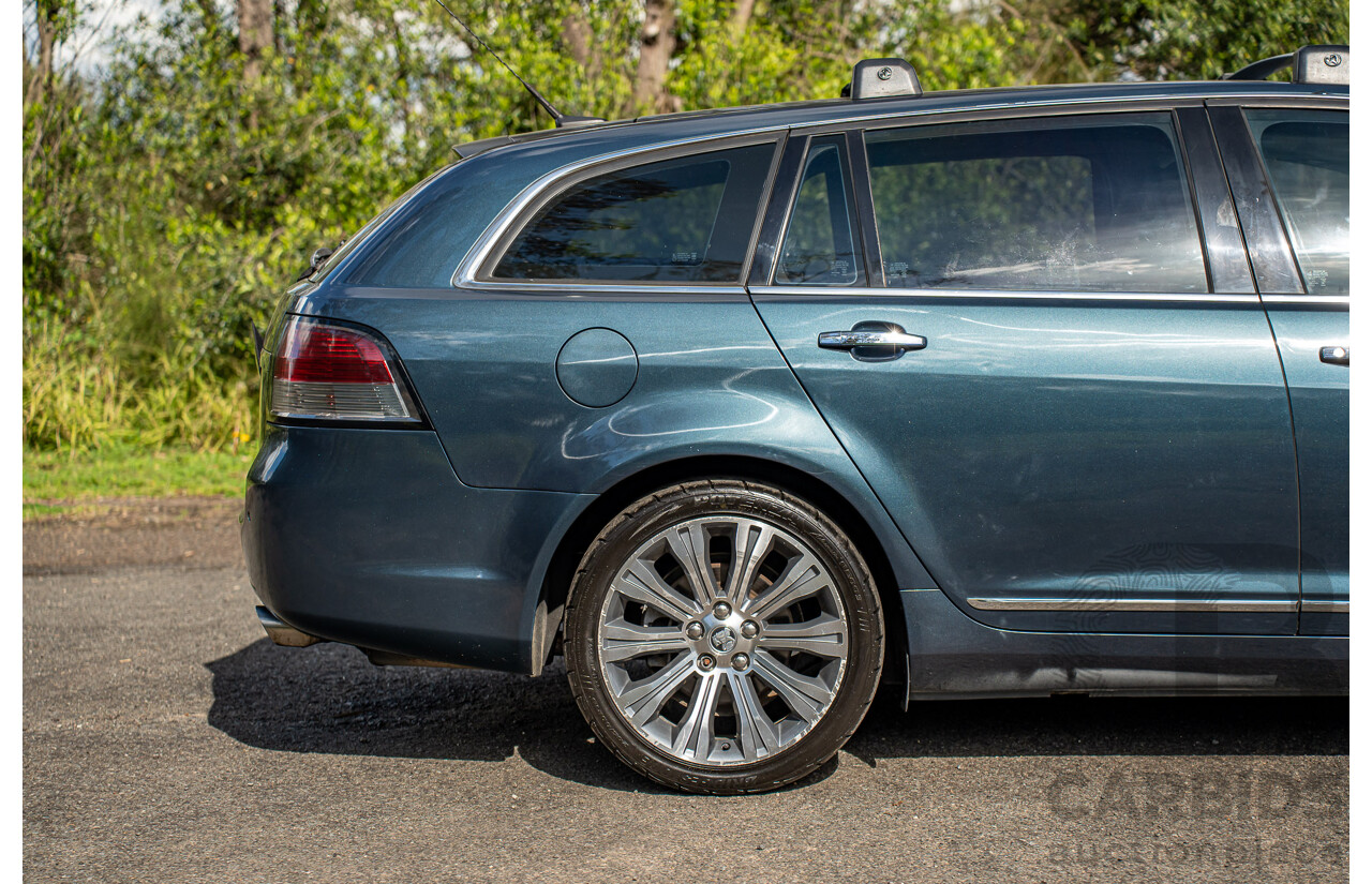 4/2014 Holden VF Calais V 4d Sportwagon Karma Blue V8 6.0L