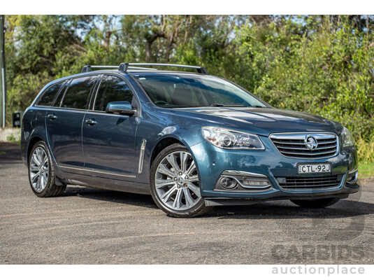 4/2014 Holden VF Calais V 4d Sportwagon Karma Blue V8 6.0L