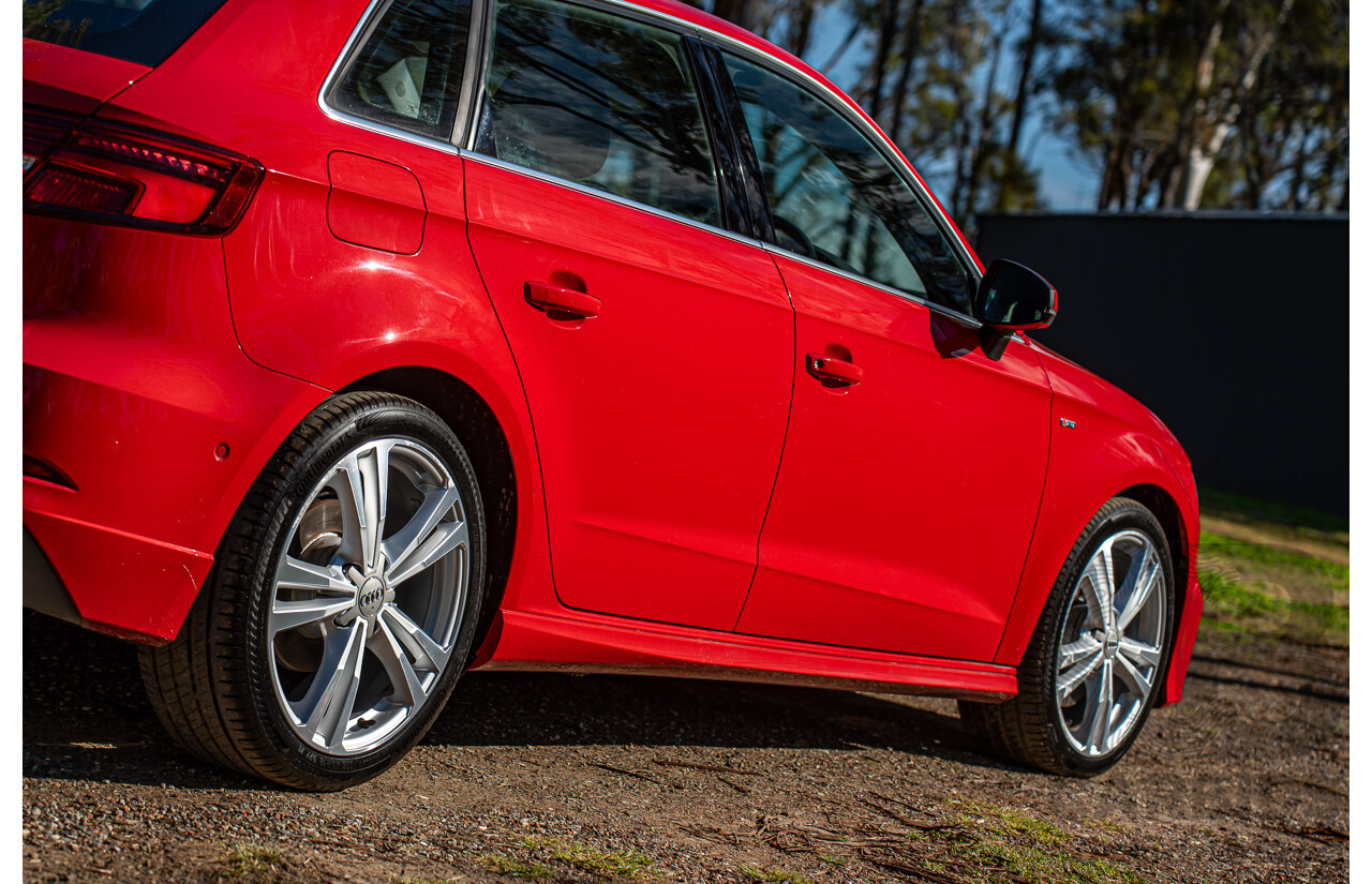 07/2020 Audi A3 40 TFSI S-Line Plus 8V MY20 4d Hatch Tango Red Metallic Turbo 2.0L
