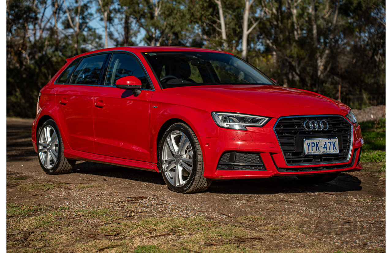 07/2020 Audi A3 40 TFSI S-Line Plus 8V MY20 4d Hatch Tango Red Metallic Turbo 2.0L