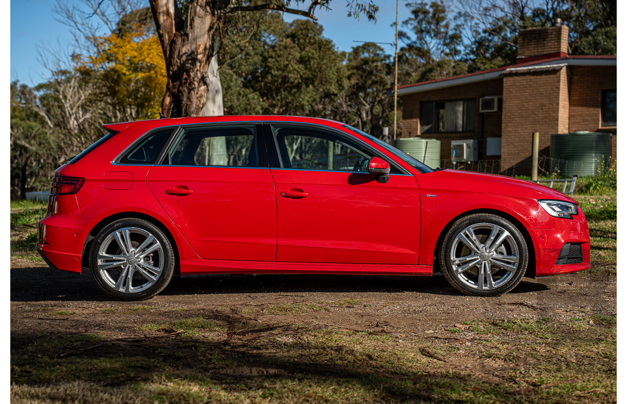 07/2020 Audi A3 40 TFSI S-Line Plus 8V MY20 4d Hatch Tango Red Metallic Turbo 2.0L