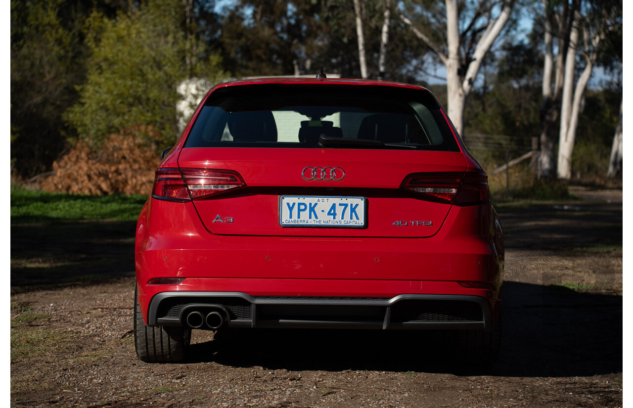 07/2020 Audi A3 40 TFSI S-Line Plus 8V MY20 4d Hatch Tango Red Metallic Turbo 2.0L