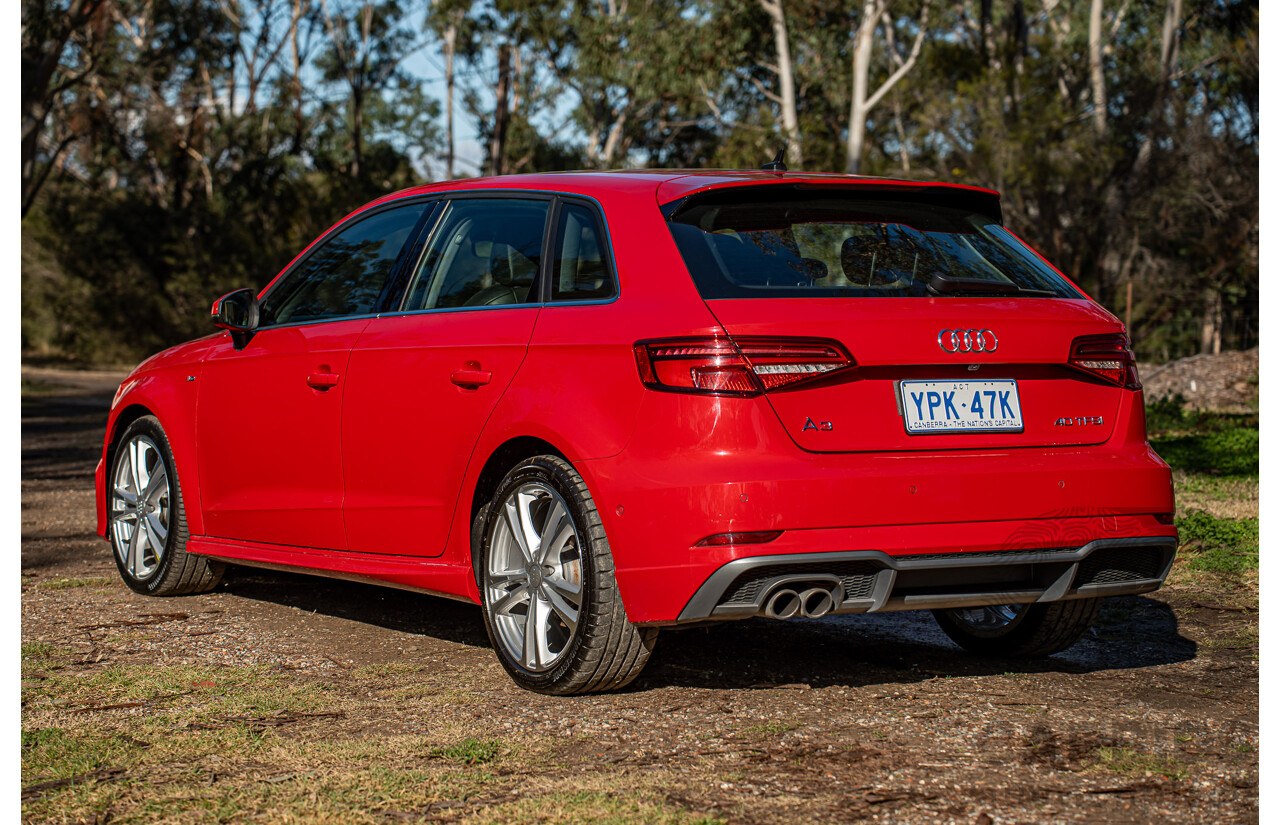 07/2020 Audi A3 40 TFSI S-Line Plus 8V MY20 4d Hatch Tango Red Metallic Turbo 2.0L