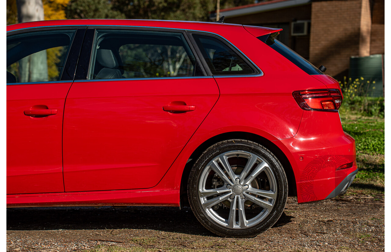 07/2020 Audi A3 40 TFSI S-Line Plus 8V MY20 4d Hatch Tango Red Metallic Turbo 2.0L
