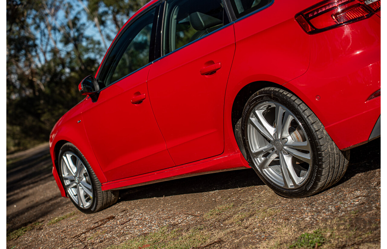 07/2020 Audi A3 40 TFSI S-Line Plus 8V MY20 4d Hatch Tango Red Metallic Turbo 2.0L