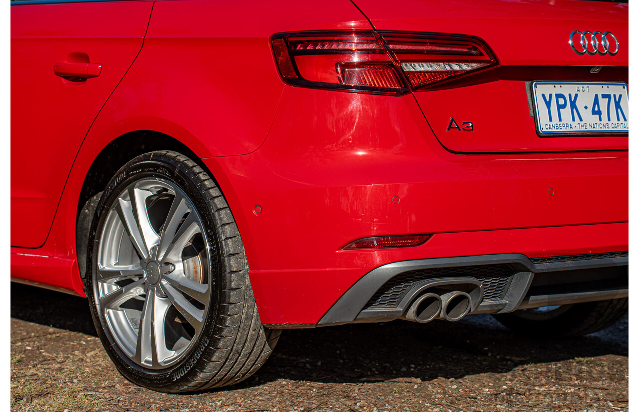 07/2020 Audi A3 40 TFSI S-Line Plus 8V MY20 4d Hatch Tango Red Metallic Turbo 2.0L