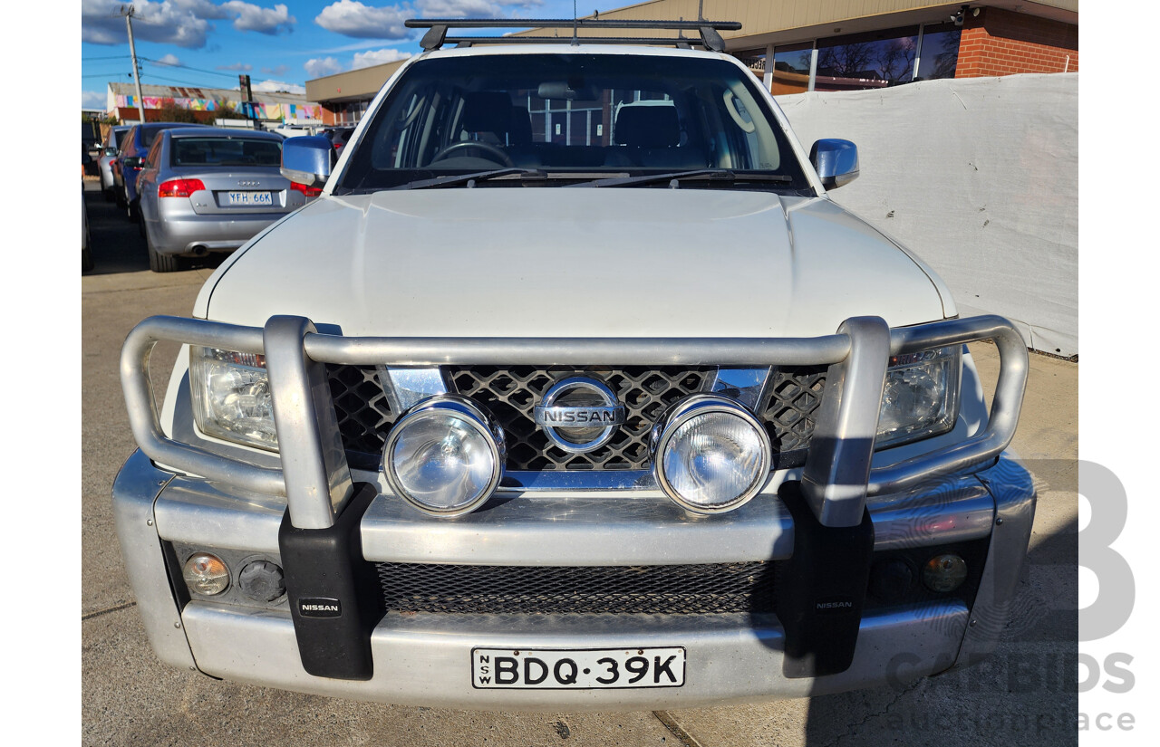 11/2007 Nissan Navara ST-X (4x4) D40 Dual Cab P/Up White 2.5L