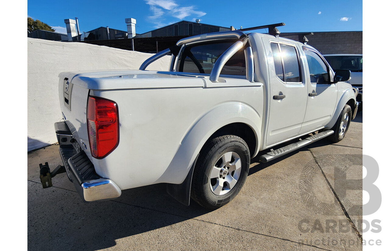 11/2007 Nissan Navara ST-X (4x4) D40 Dual Cab P/Up White 2.5L