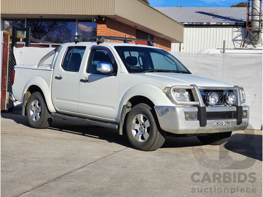 11/2007 Nissan Navara ST-X (4x4) D40 Dual Cab P/Up White 2.5L