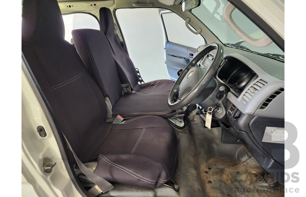 2/2009 Toyota Hiace LWB TRH201R MY07 UPGRADE 4d Van White 2.7L
