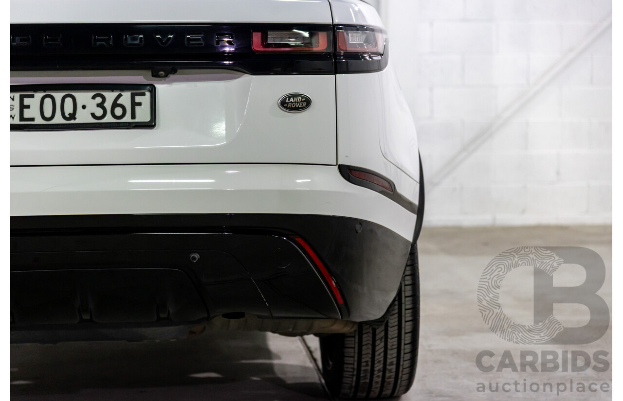04/2019 Range Rover Velar P250 R-Dynamic S (AWD) L560 MY19.5 4d Wagon Fuji White/Santorini Black Roof Turbo 2.0L