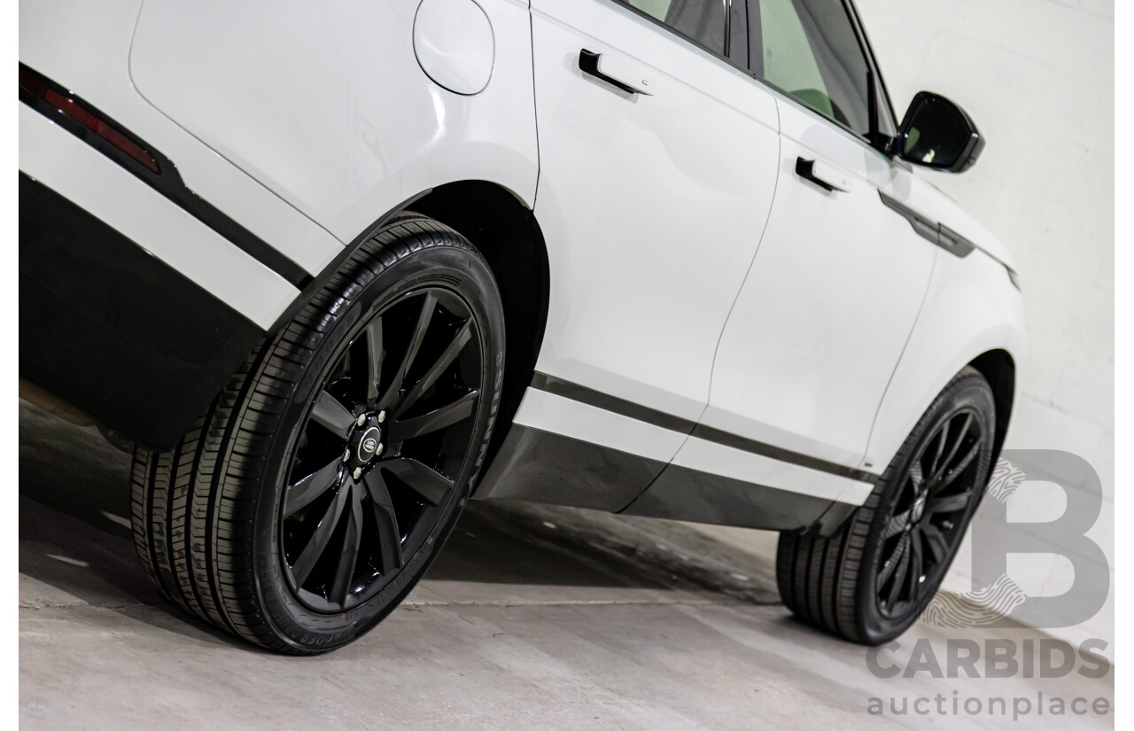 04/2019 Range Rover Velar P250 R-Dynamic S (AWD) L560 MY19.5 4d Wagon Fuji White/Santorini Black Roof Turbo 2.0L