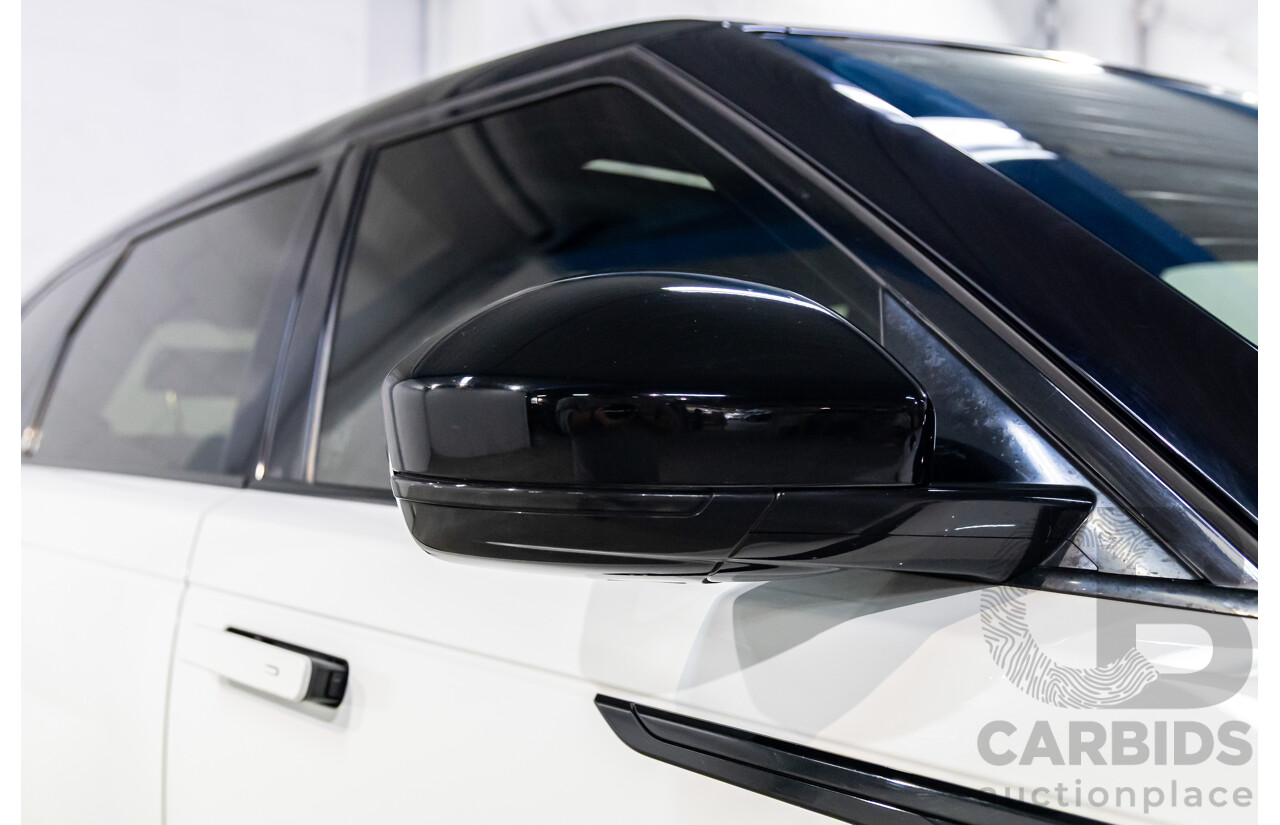04/2019 Range Rover Velar P250 R-Dynamic S (AWD) L560 MY19.5 4d Wagon Fuji White/Santorini Black Roof Turbo 2.0L