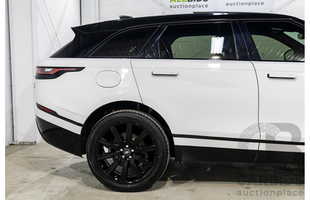 04/2019 Range Rover Velar P250 R-Dynamic S (AWD) L560 MY19.5 4d Wagon Fuji White/Santorini Black Roof Turbo 2.0L