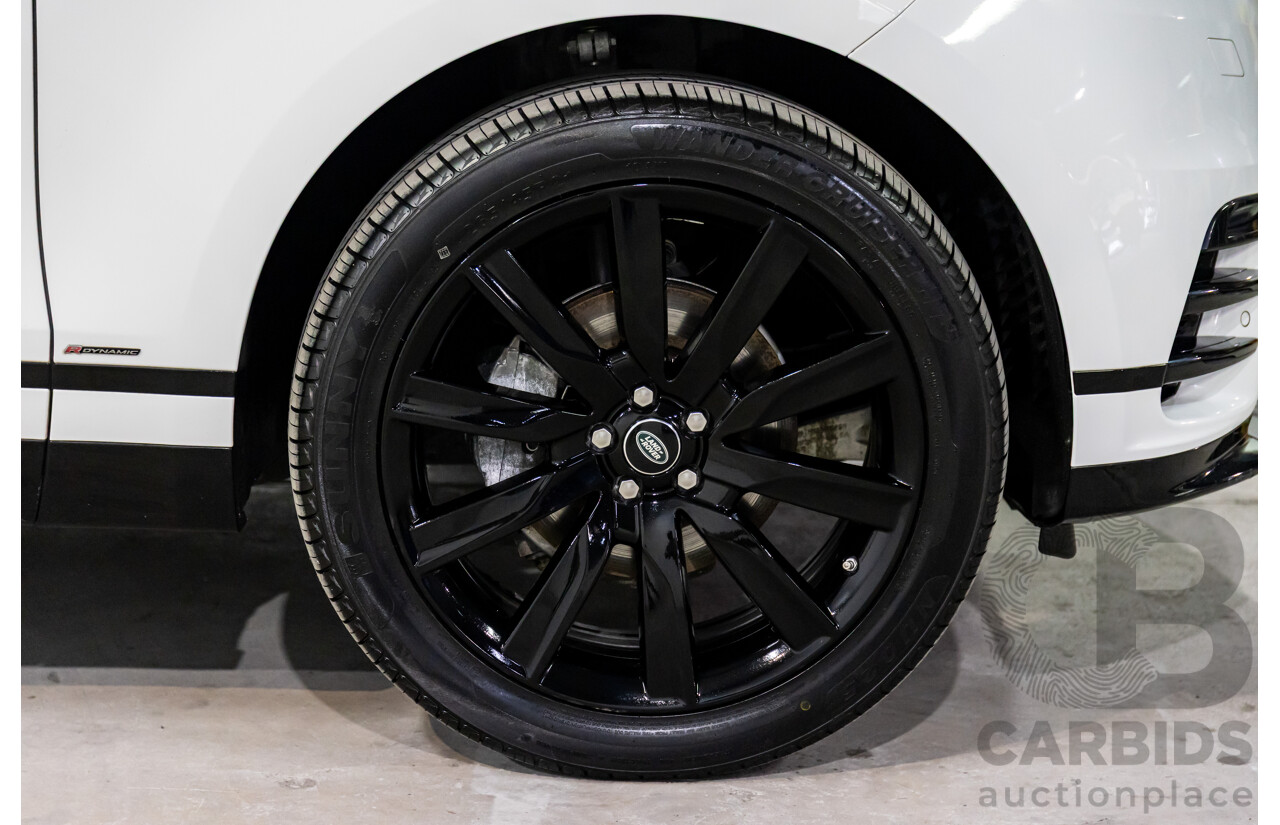 04/2019 Range Rover Velar P250 R-Dynamic S (AWD) L560 MY19.5 4d Wagon Fuji White/Santorini Black Roof Turbo 2.0L