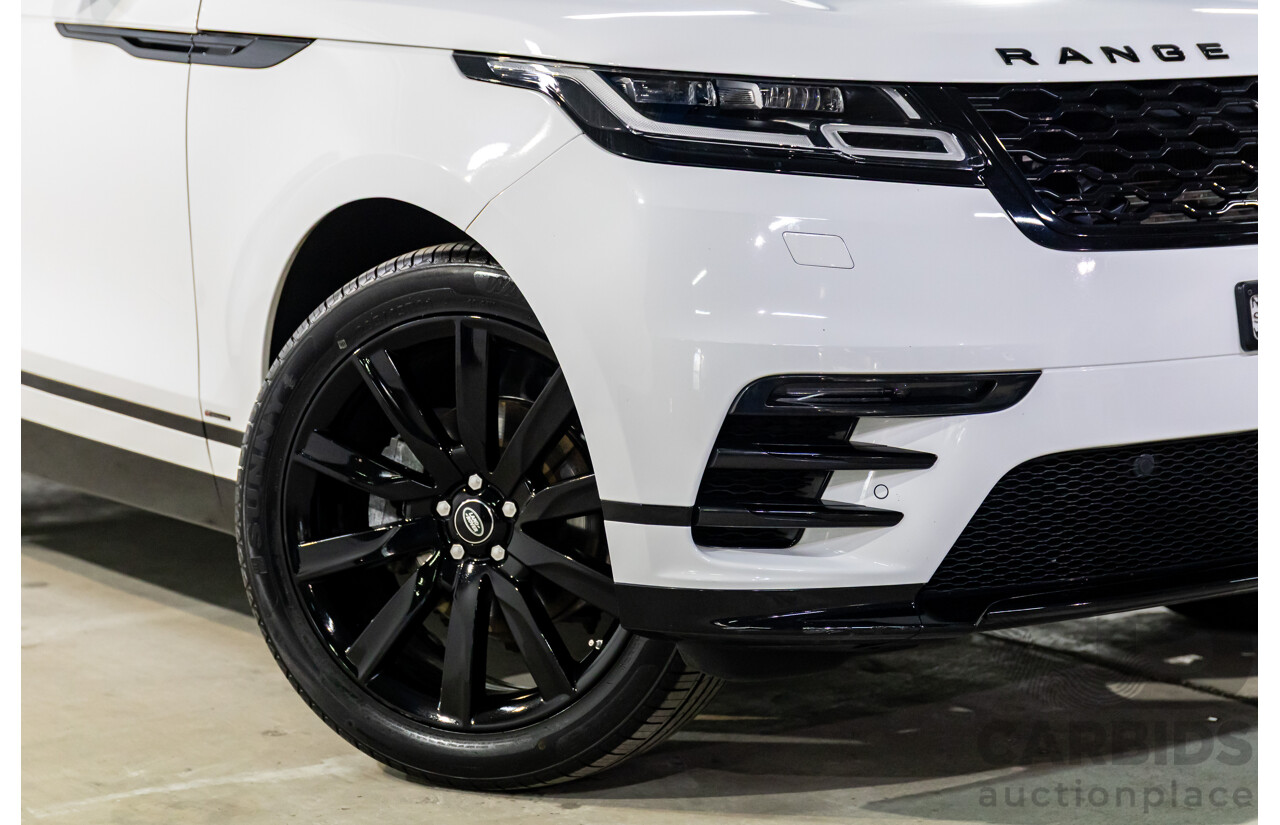 04/2019 Range Rover Velar P250 R-Dynamic S (AWD) L560 MY19.5 4d Wagon Fuji White/Santorini Black Roof Turbo 2.0L